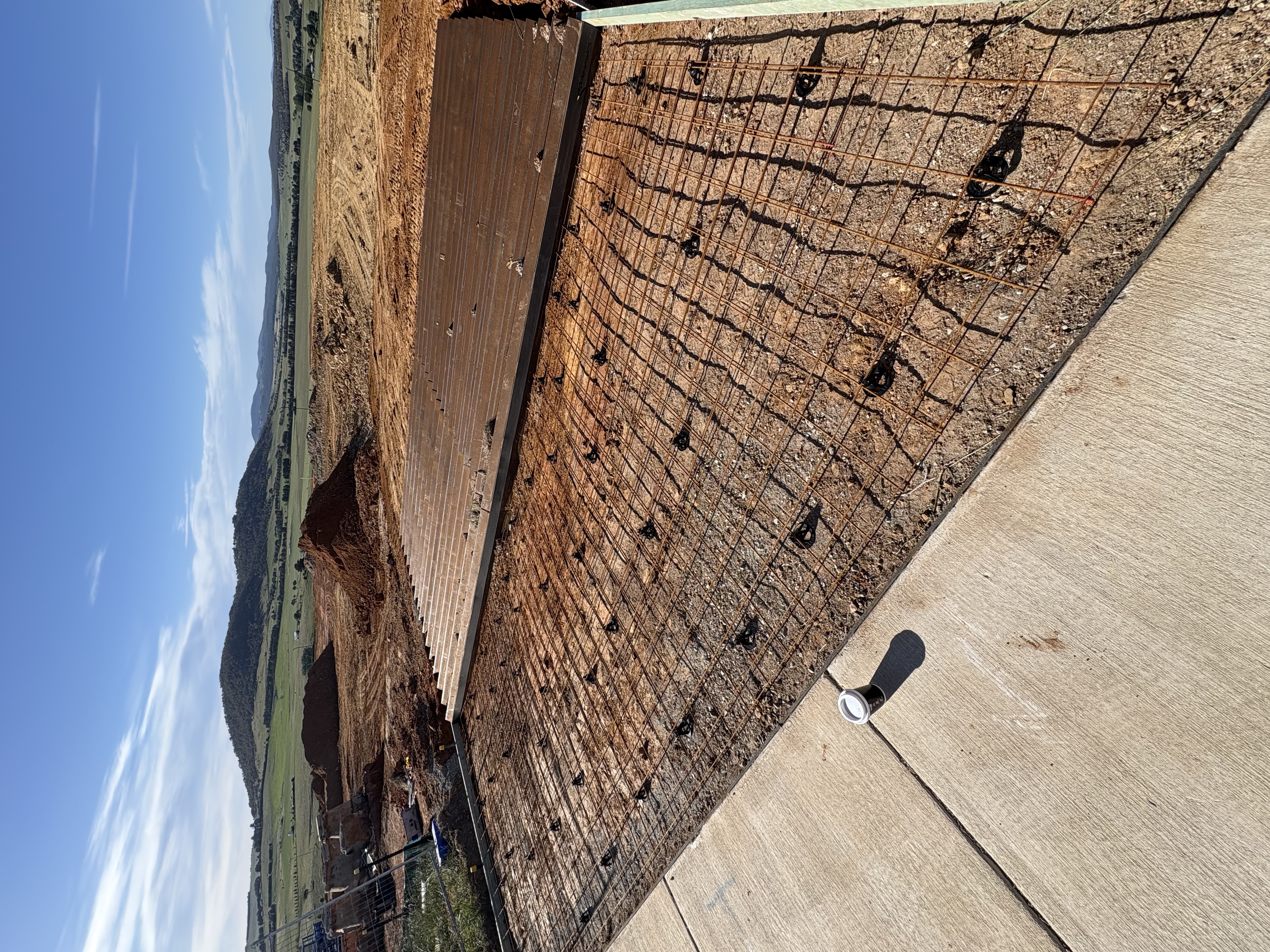 LTCS concrete slab reinforcement work