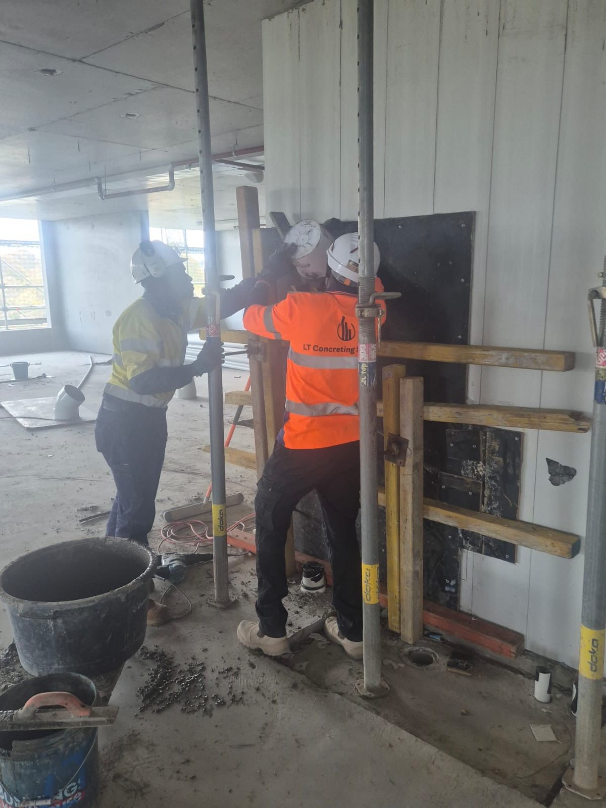 LTCS crew working on site